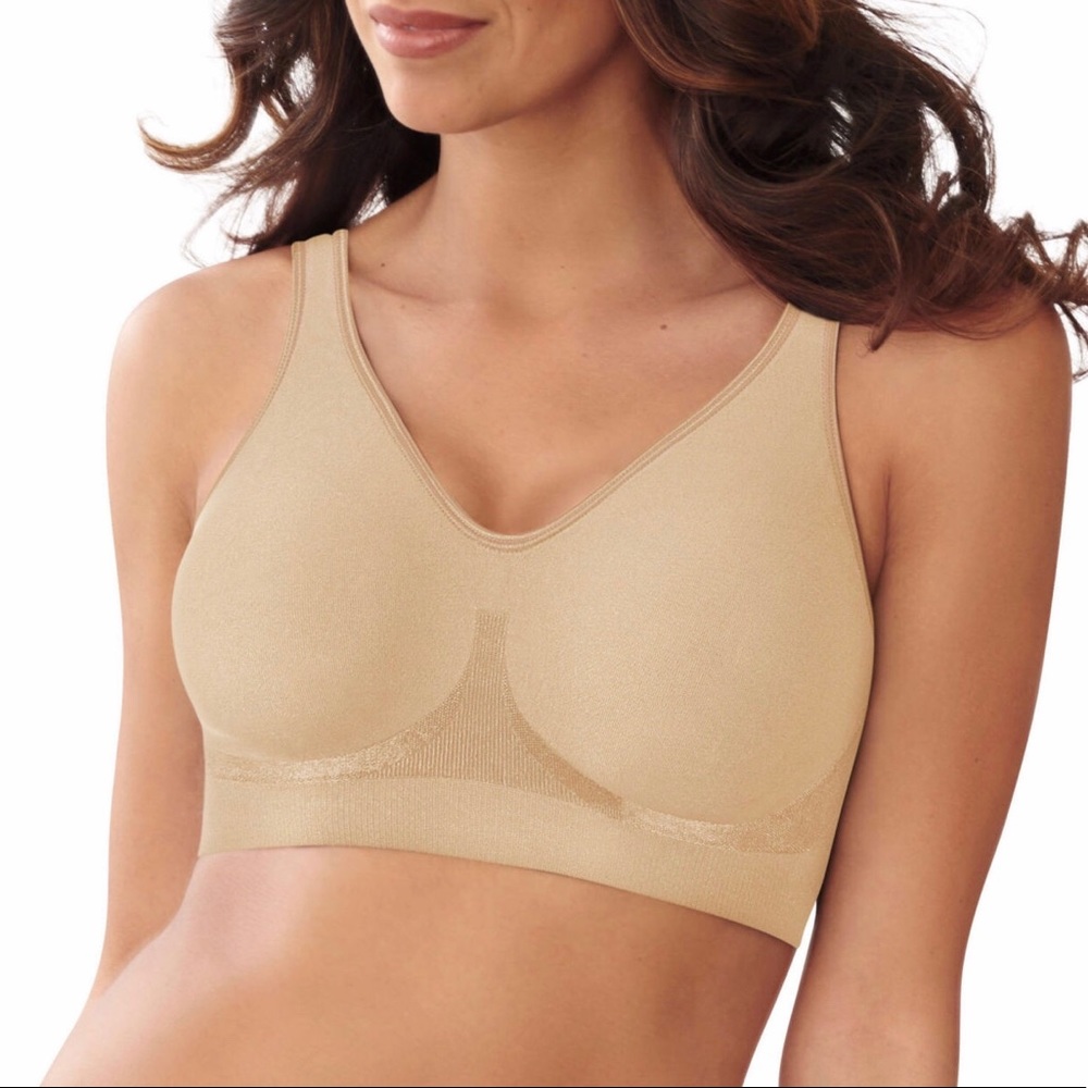Bali Comfort Revolution Wireless Tan Bra-3484 NWT